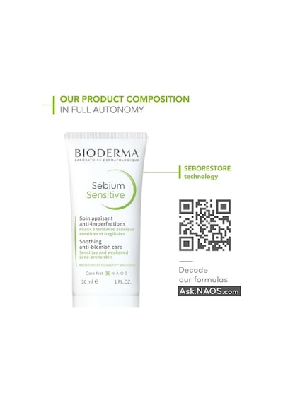 Bioderma Sébium Sensitive Karma, Yağlı Ve Akne Eğilimli Ciltler Yatıştırıcı Nemlendirici Bakım Kremi 30 Ml