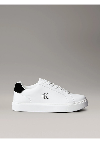 Calvin Klein Jeans Klasik Düz Tabanlı Bağcıklı Deri Erkek Beyaz Sneaker Ym0ym01435-01w Beyaz Calvin Klein Jeans Klasik Düz Tabanlı Bağcıklı Deri Erkek Beyaz Sneaker Ym0ym01435-01w Beyaz