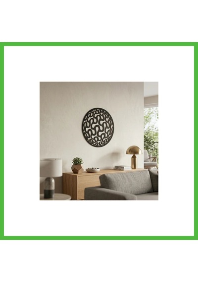 Vaveni Geometrik Desenli Daire Duvar Tablosu Mdf Lazer Kesim Modern Minimal Duvar Süsü Arz