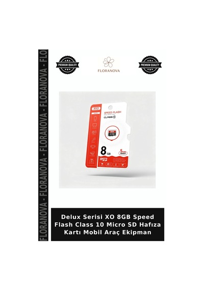 Delux Serisi Xo 8gb Speed Flash Class 10 Micro Sd Hafıza Kartı Mobil Araç Ekipman