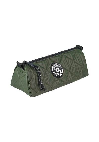 Jacbag Prime Soft-kapitone Üçgen Kalemkutu Prime Soft-haki renkli