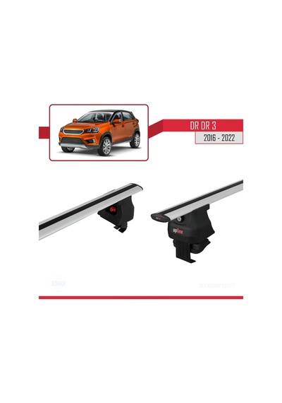 Dr Dr 3 2016-2022 Arası İle Uyumlu Ace-4 Ara Atkı Tavan Barı Gri