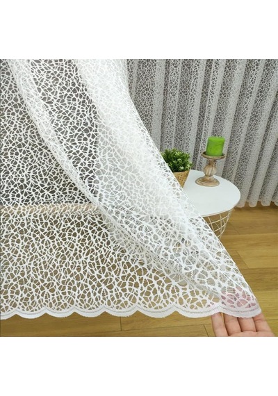 Evdepo Home Kırık Beyaz Sık Pileli Tül Perde 130 X 240 Cm Çok Renkli