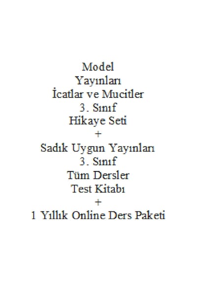 3. Sınıf Hikaye Kitabı Seti Model Yayınları İcatlar ve Mucitler Yeni + Sadık Uygun Yayın Tüm Dersler Test Kaynak Kitaplar 41111322