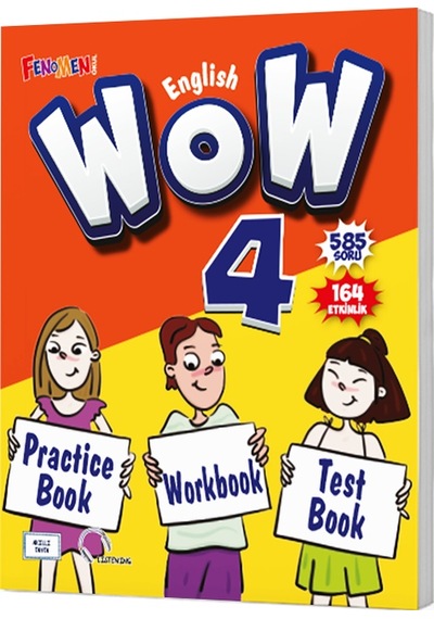Wow English 4.sınıf Practice Book+workbook+test Book