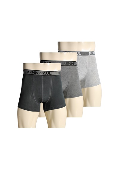 Kenn Paul 3'lü S- 6xl Erkek Düz Gri Ton Pamuk Boxer Büyük Beden Fitted Çok Renkli Kenn Paul 3'lü S- 6xl Erkek Düz Gri Ton Pamuk Boxer Büyük Beden Fitted Çok Renkli