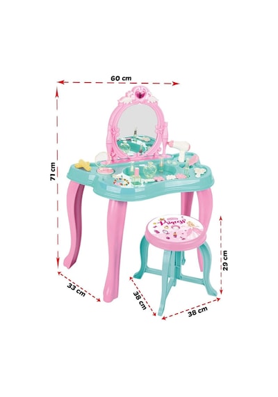 06 048 Pilsan Sihirli Kelebek Makyaj Masası Pembe