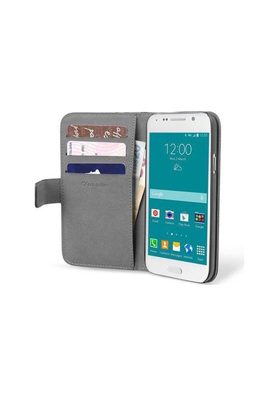 Cellular Line Galaxy S6 İle Uyumlu Book Agenda Kapaklı Kılıf Siyah Bookagendagals6k