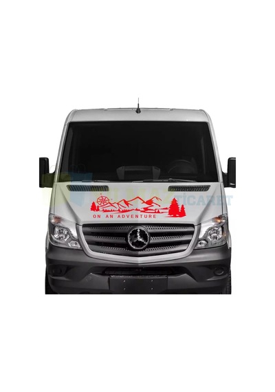 Macera Orman Pusula Dağ Kamp Karavan Çekme Oto Sticker Etiket 2Ad