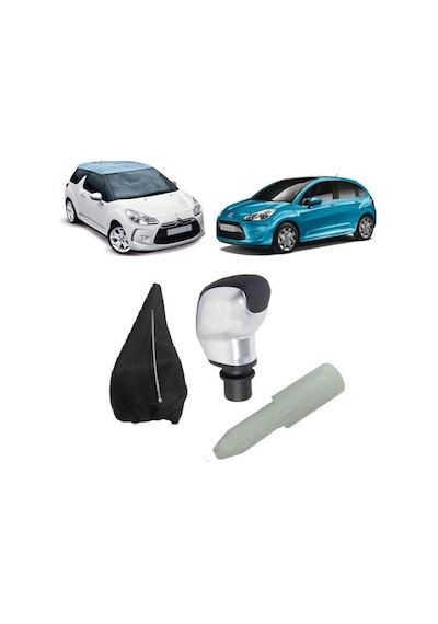Vites Topuzu (Spor Gri Tip) & Vites Kol Körük Citroen C3-Ds3 2009
