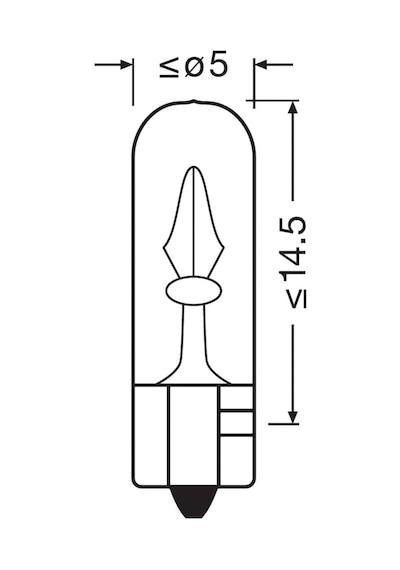 Mini Dipsiz Gösterge Ampul 12v 1.2w T5 2721-02b 2 Adet Standart