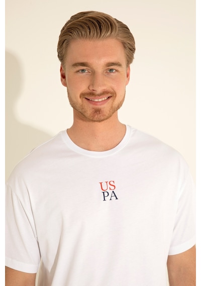 U.S. Polo Assn. Erkek Comfort Fit Bisiklet Yaka Beyaz Tişört 50289221-VR013 U.S. Polo Assn. Erkek Comfort Fit Bisiklet Yaka Beyaz Tişört 50289221-VR013