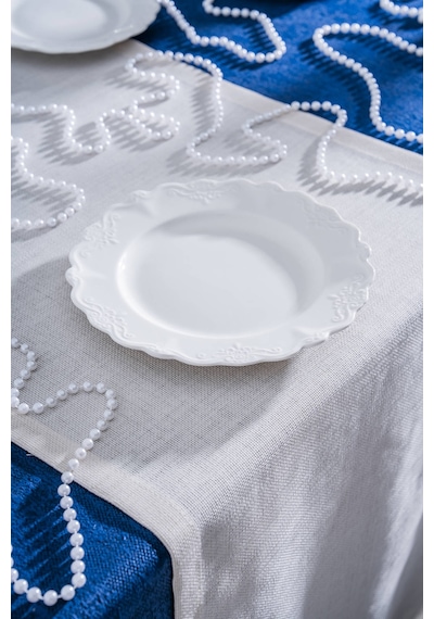 Acar King Servis Tabağı - 22 Cm Beyaz