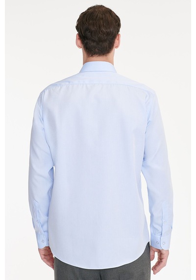 Ac&co Erkek Acık Mavı Non-ıron Ütü Gerektirmeyen %100 Pamuk Slim Fit Dar Kesim Klasik Yaka Gömlek