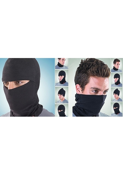 Fai Thermoform Termal Kar Maskesi Bere Polar Boyunluk Bandana Siyah
