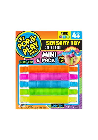 Pop & Play Tubes Duyusal Stres Oyuncağı Nessiworld 5'li