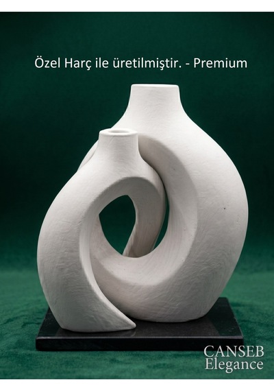 Premıum Sarmaşık Sevgili İkili Vazo Dekoratif - 16/13cm 92192950