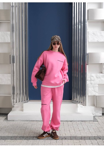 Fonna Fashion Esf-2304 Bayan Eşofman Takım Pembe