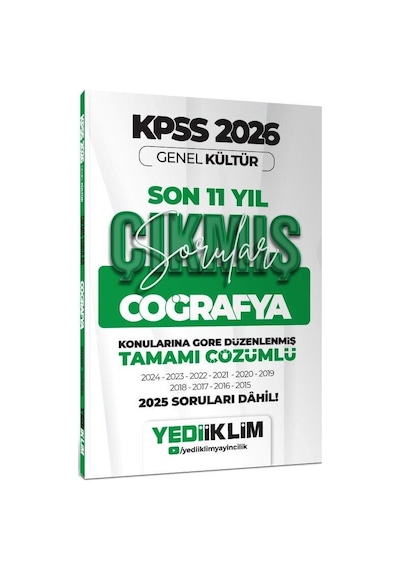 Kpss Coğrafya Son 11 Yıl Çıkmış Sorular