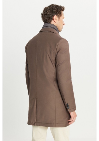 AC&Co / Altınyıldız Classics Erkek Vızon Standart Fit Normal Kesim Geniş Kırlangıç Yaka Yan Cepli Kaban VIZON AC&Co / Altınyıldız Classics Erkek Vızon Standart Fit Normal Kesim Geniş Kırlangıç Yaka Yan Cepli Kaban VIZON