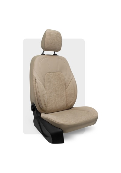 Otexo Harmony Şönil Dokuma Airbag Uyumlu Ortopedik Destekli Universal Oto Koltuk Kılıfı Krem - Krem
