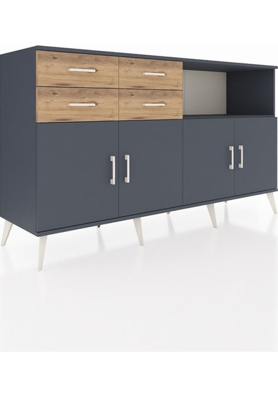 Kronos Konsol 4 Raflı 4 Çekmeceli 4 Kapaklı 176x59x99 Antrasit-an Antrasit-antrasit/çam Kronos Konsol 4 Raflı 4 Çekmeceli 4 Kapaklı 176x59x99 Antrasit-an Antrasit-antrasit/çam