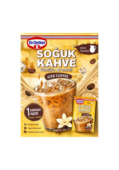 Soğuk Kahve Vanilya Aromalı Iced Coffee 50 G 1 Dakikada Hazır - 874635848 Diğer