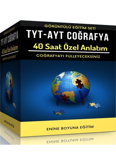 Tyt-Ayt Coğrafya Görüntülü Eğitim Seti 40 Saat Özel Anlatım