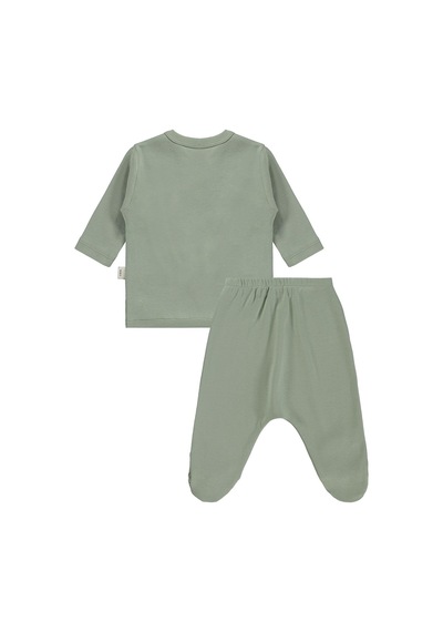 Civil Baby 3'lü Basic Zıbın Takımları - Yeşil Çağla Yeşili