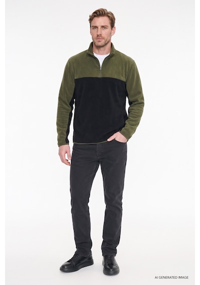AC&Co / Altınyıldız Classics Erkek HAKI-SIYAH Anti-Pilling Tüylenme Yapmayan Standart Fit Bato Yaka İçi Polarlı Polar Sweatshirt 4A5221100015HSYXL AC&Co / Altınyıldız Classics Erkek HAKI-SIYAH Anti-Pilling Tüylenme Yapmayan Standart Fit Bato Yaka İçi Polarlı Polar Sweatshirt 4A5221100015HSYXL