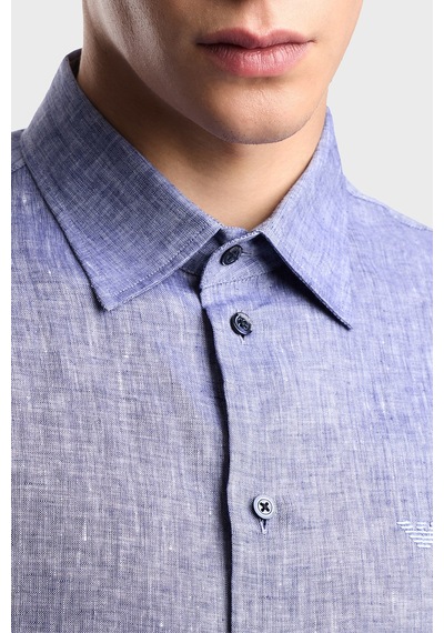 Emporio Armani Erkek Gömlek Em000099 Te10157 Ob003 Mavi MAVİ