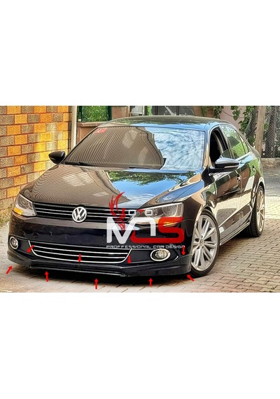 Vw Jetta Mk6 Ön Tampon Eki 2011-2015 Fiberglass Boyasız
