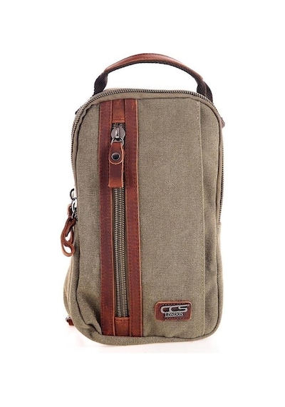 Ççs London 31468 Kanvas Çapraz Çanta Yeşil