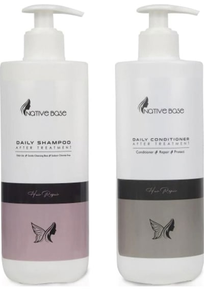 Native Base Keratin Sonrası Daily Günlük Şampuan 500 ML + Saç Kremi 500 ML