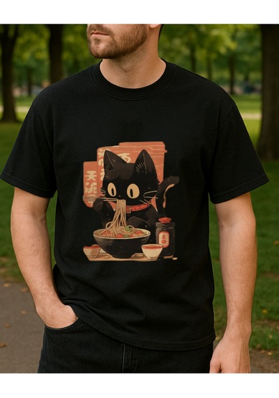 Hugo Boss Observe Baskılı T-shirt Siyah