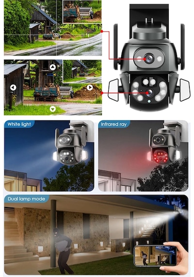 Mpıa Hina Dual Lens 360 Hareketli Wifi Waterproof Ip Güvenlik K