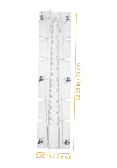 Poli Karbon Mum Kalıbı Şamdanlık Uzun Burgulu 31 Cm