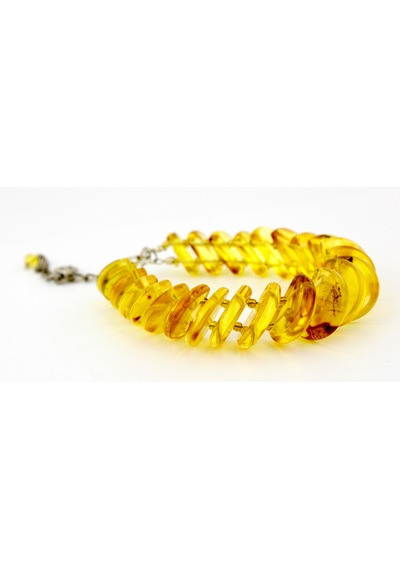 Kehribar Bileklik Özel Tasarım Ambergold Blk23-61 Çok Renkli