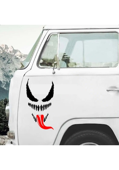 Venom Korkunç Öfke Sticker - Araba Oto Motosiklet Karavan Cam Sticker - 00138 15x8 Cm