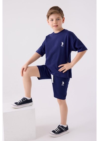 U.S. Polo Assn. Erkek Çocuk Lacivert Bermuda Takım Us1780-c-v10 Lacivert