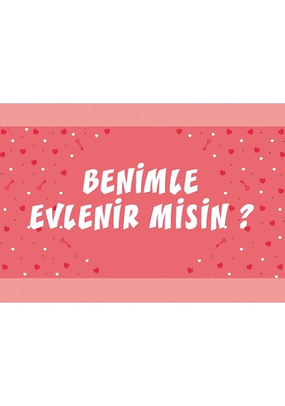 Pembe Benimle Evlenirmisin Afişi 200x100