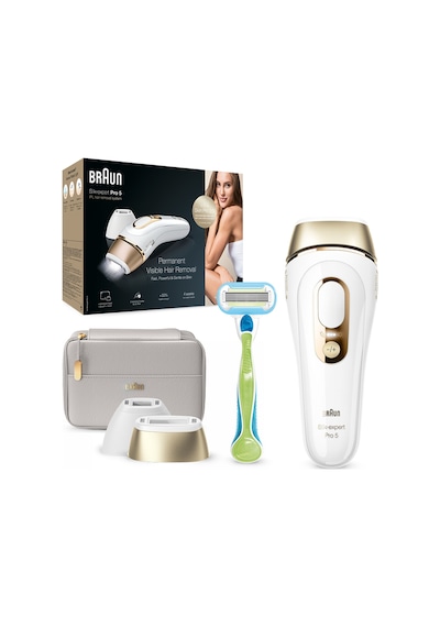 Braun Silk Expert Pro 5 PL5154 2 Başlıklı Yeni Nesil IPL Epilasyon Cihazı + Çanta