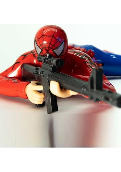 Sesli Ve Hareketli Sürünen Asker Örümcek Adam Macera Dolu Oyun Arkadaşı 34 Cm