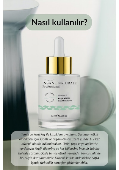 Insane Naturale Kaş Kirpik Serumu 20 ML