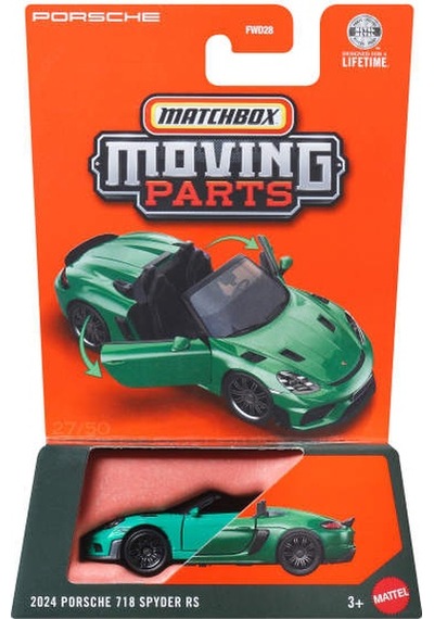 Matchbox 1:64 Arabalar 2024 Porsche 718 Spyder Rs Jhv66 Çok Renkli