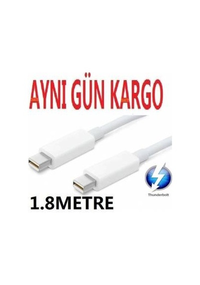 Thunderbolt Kablo Apple Uyumlu MacBook Mini Displayport 1.8M Thunderbolt Kablo Apple Uyumlu MacBook Mini Displayport 1.8M