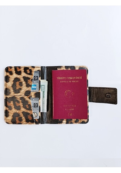 Vip Gift Pasaport Kılıfı Vegan Deri Pasaportluk Kahverengi