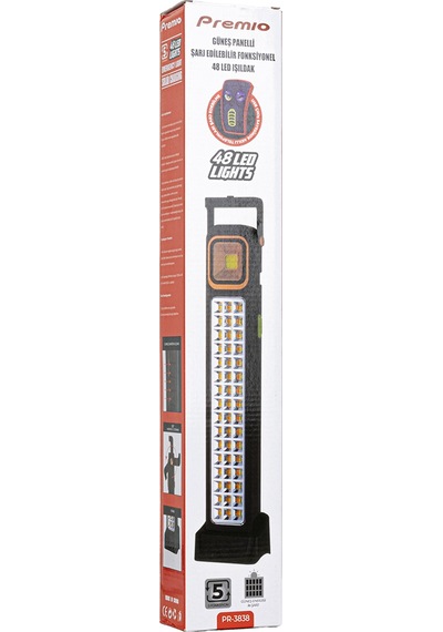 Premio Pr-3838 2 Watt Cob Ledli + 48 Ledli Solar Şarjlı Işıldak