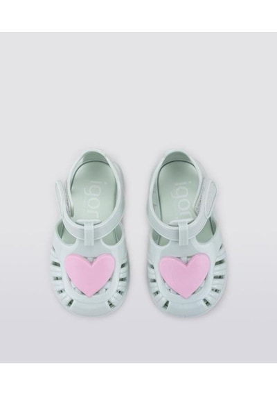 İgor S10310-026 Tobby Gloss Love Kız Çocuk Sandalet Mint 20-28 Yeşil