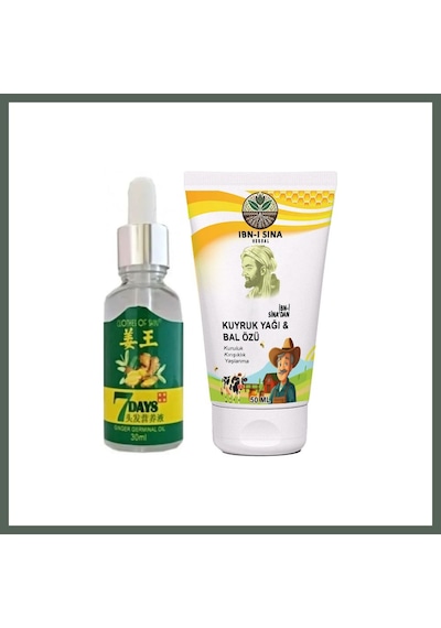 Bezos 7days Saç Serumu + Ibn-ı Sina Kuyruk Yağlı Bal Özlü Bay Bayan Yüzkremi 50 Ml Bzstk